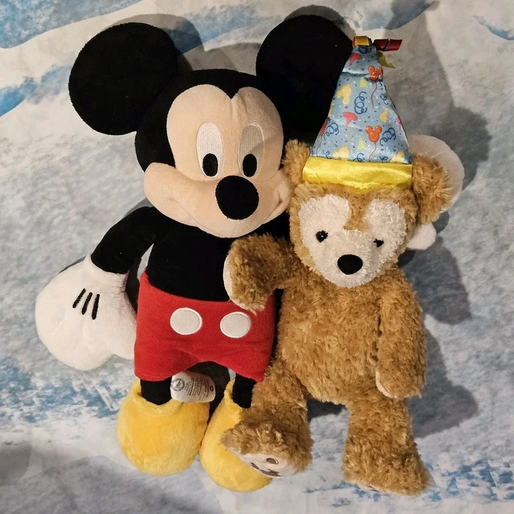 Disney Mickey Mouse & Duffy The Disney‎ Bear Birthday Plush Bundle Disney Parks